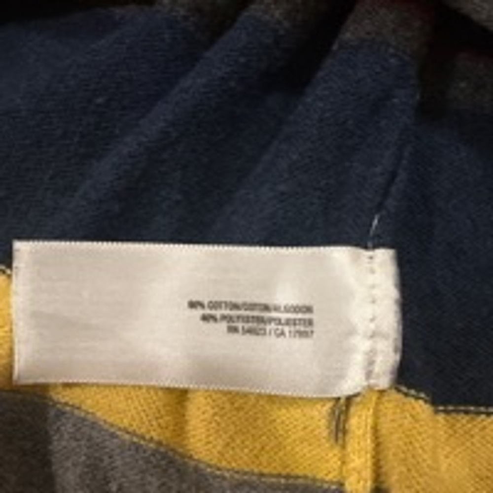 Men's Old Navy Striped Sweater Size M Burgundy Gray - Picture 6 of 7